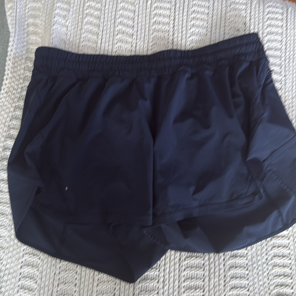 Lululemon Track That High Rise Lined Running Shorts True Navy Size 20 PLUS - Picture 2 of 4
